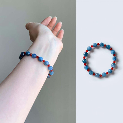 蓝晶石玛瑙串珠手串女款2025新款