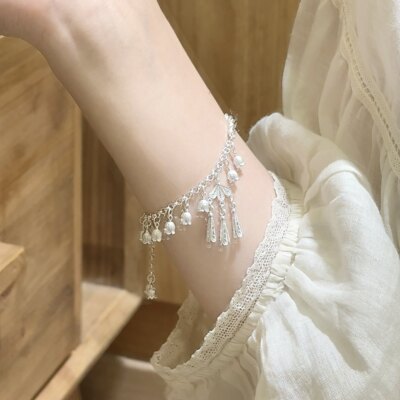 新中式铃兰麻花半镯半手链高级感