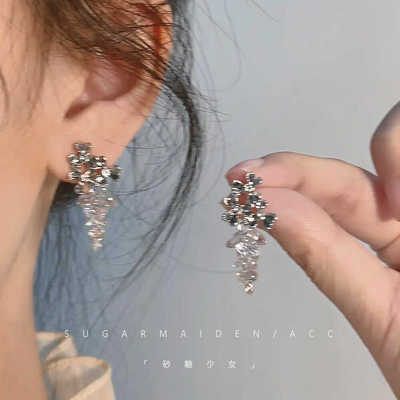 夏季水晶葡萄耳环女2026新款爆款