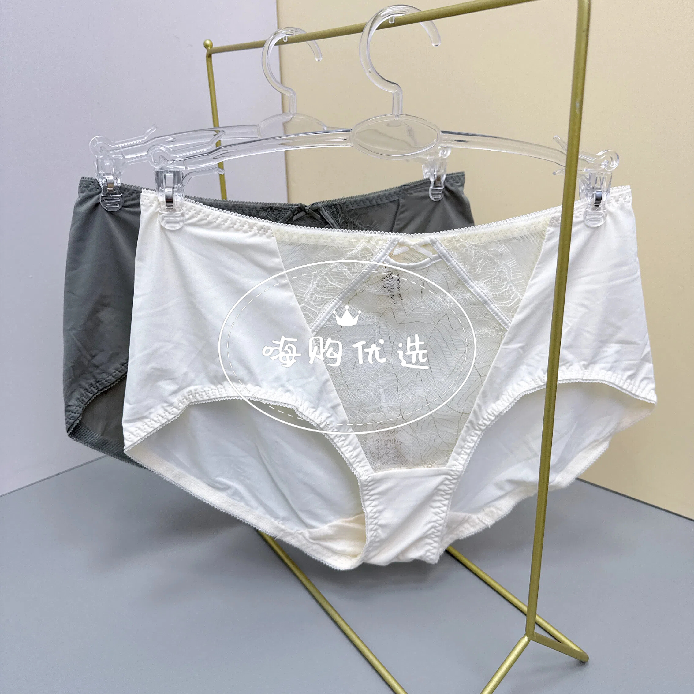 GM33-女士中高腰抵挡蚕宝宝内裤-8503K