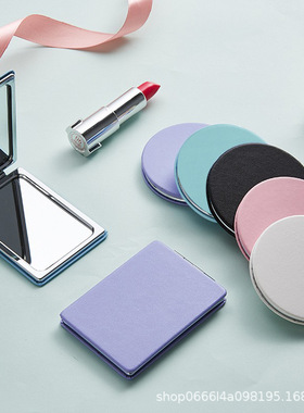 便携折叠镜迷你Makeupmirror随身化妆镜圆形双面镜礼品图案定 制
