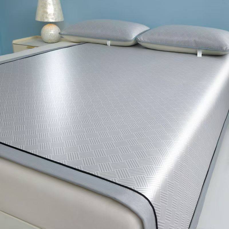 夏季a类母婴级冰丝凉席三件套可折叠加厚学生宿舍空调软席子