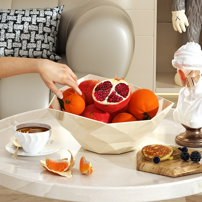 水果盘家用客厅茶几零食干果糖果盘新款轻奢果盘备菜盆瓜果蔬菜
