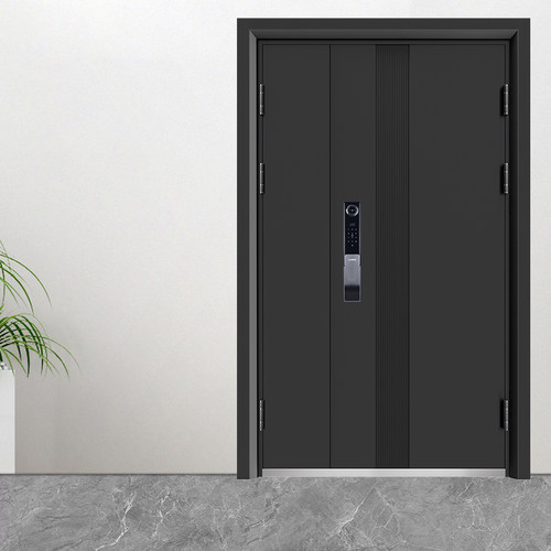 甲级防盗门定制锌合金智能指纹锁