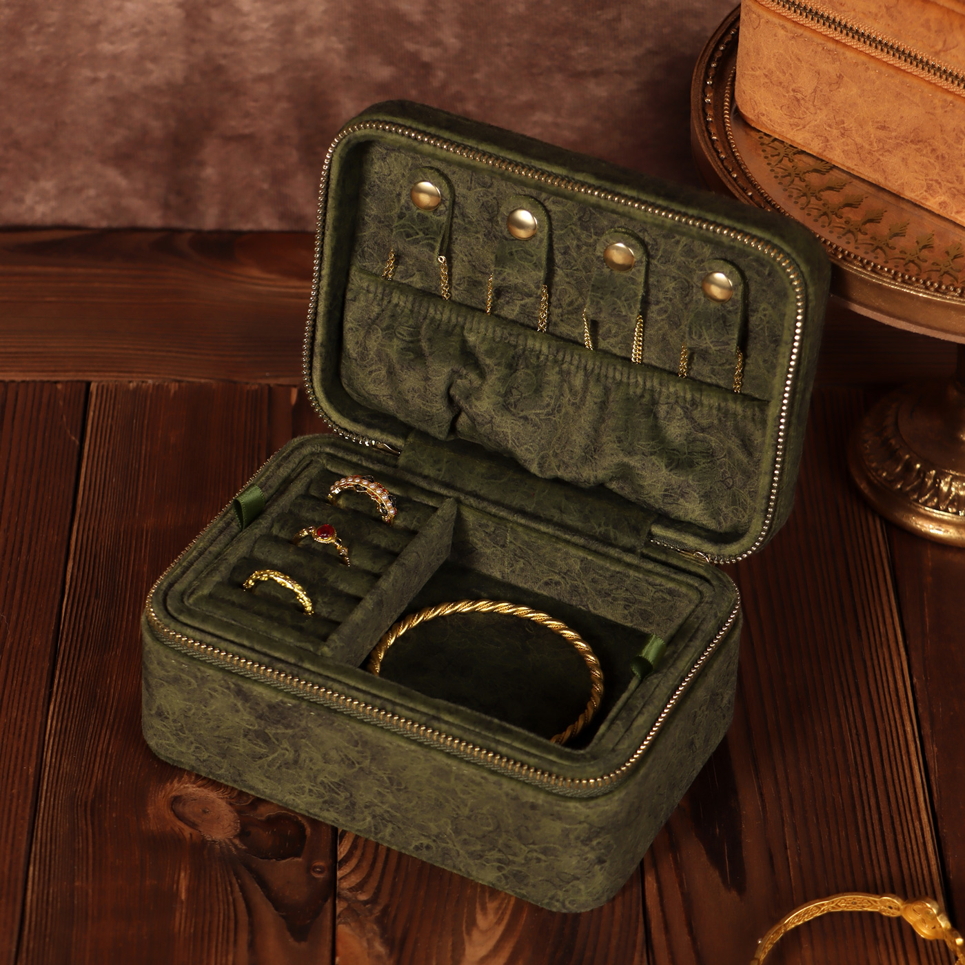 旅行携带超方便的首饰盒