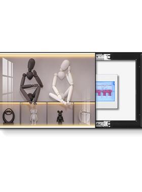电表箱画装饰画电闸配电箱遮挡画客厅轻奢光影总闸开关免打孔挂画