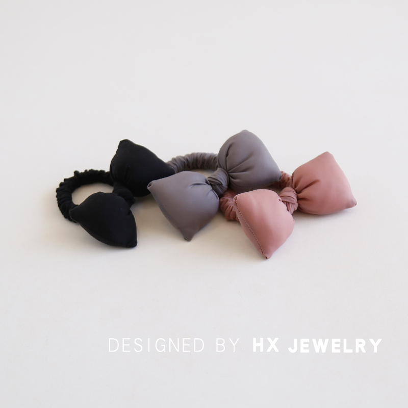 韩系海绵蝴蝶结头绳柔软布艺发圈高级感小肠圈ins马尾发绳橡皮筋