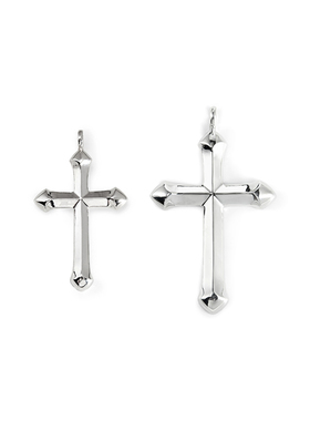 GODSUNS纯银十字架吊坠日潮