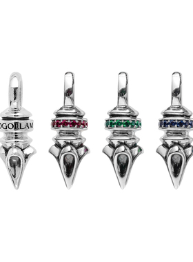 GOGOLLAM美式潮酷铆钉纯银吊坠