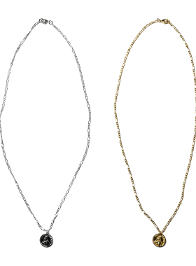 MAPLE个性前卫潮流纯银硬币项链