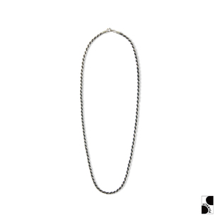 =silvarie=galcia 日本手工做旧纯银麻花链项链 日潮男女同款