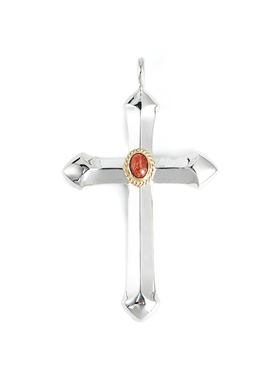 GODSUNS大号太阳石十字架吊坠