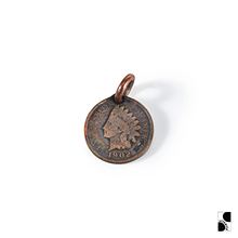 =silvarie=HOZHO 日本制美国古老印第安头美分硬币美式铜币吊坠