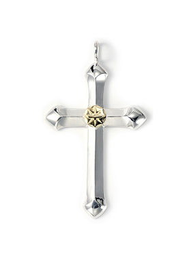 GODSUNS男950银十字架元素吊坠