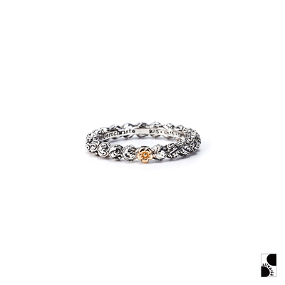 GEROCHRISTO希腊点金花浮雕戒指