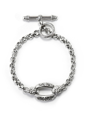 GEROCHRISTO雕刻花纹手链中世纪