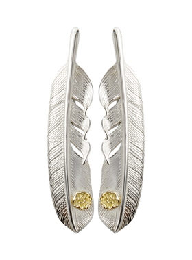 GODSUNS点金蔷薇羽毛吊坠男女