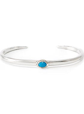 GODSUNS4mm四目鹰银绳松石手镯