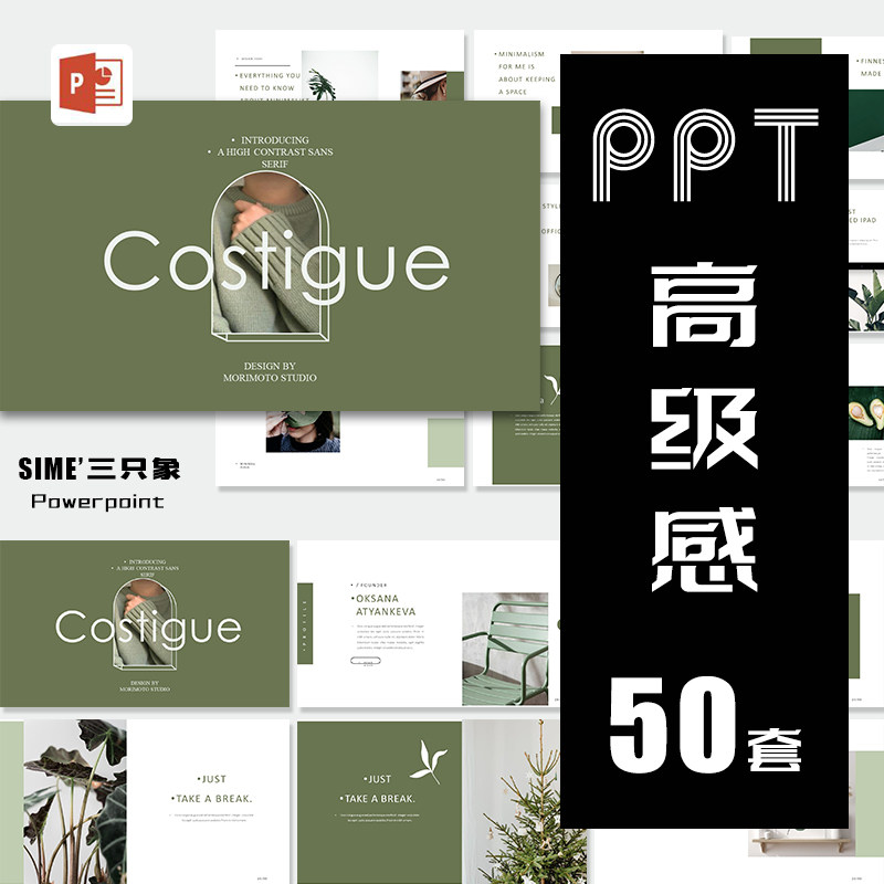 高级感ppt简约优雅时尚莫兰迪汇报总结答辩ins风美学排版ppt模板