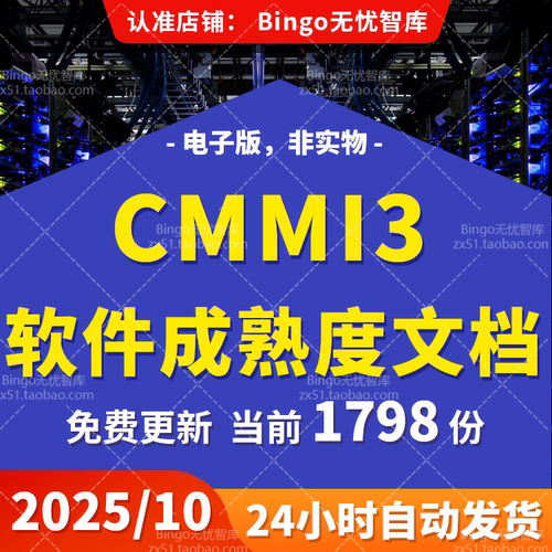 CMMI3项目管理规范软件能力成熟度集成模型3级标准模板整套文档