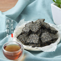 湖北武穴特产美雅麻片250g袋小吃糕点脆香黑芝麻儿童孕妇零食点心