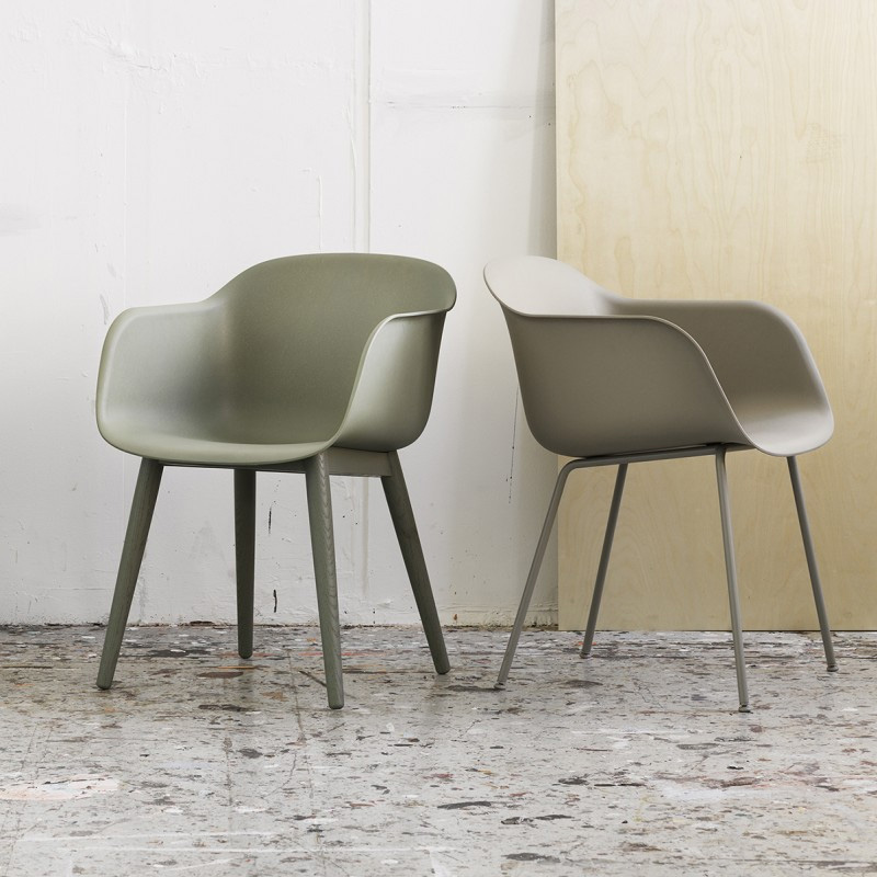 川至扶手椅子MUUTO实木