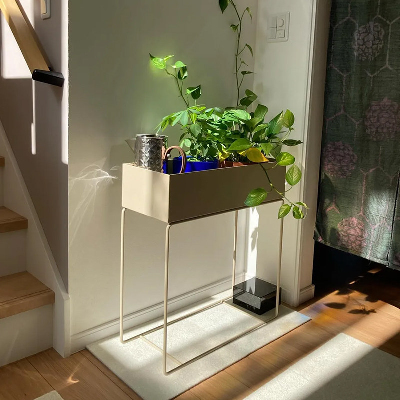 Ferm Living Plant 简约铁艺边几花架盆栽收纳框室内外植物架金属