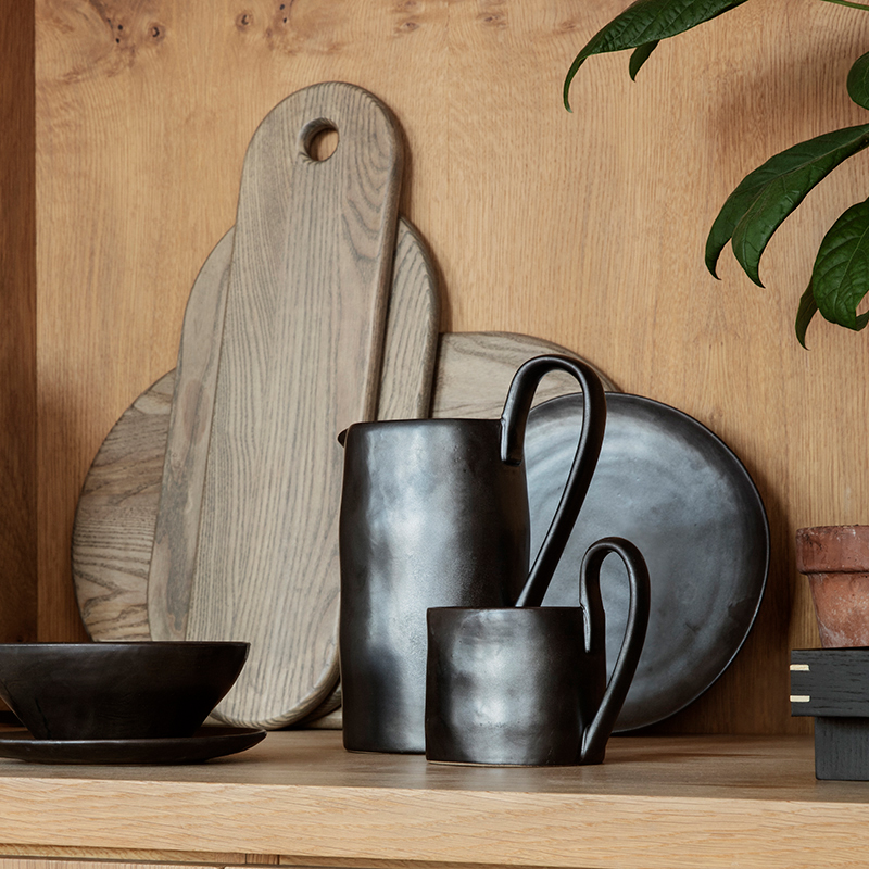 Ferm living Flow Plate餐具系列水杯、碗、碟套装