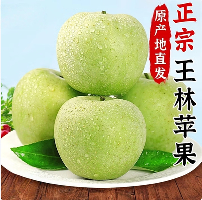 巨众鲜果 正宗王林苹果烟台雀斑美人翡翠王林青苹果新鲜水果