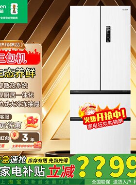 容声437升法式多门超薄嵌入冰箱