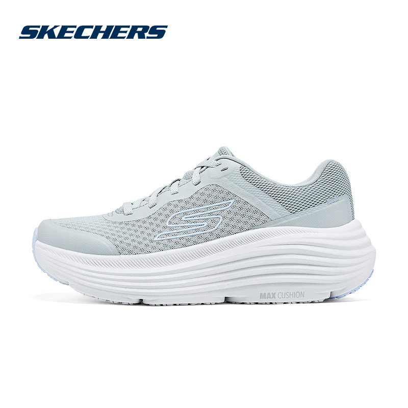 Skechers斯凯奇运动夏季女款舒适轻盈低帮跑步休闲鞋 129470-LTGY