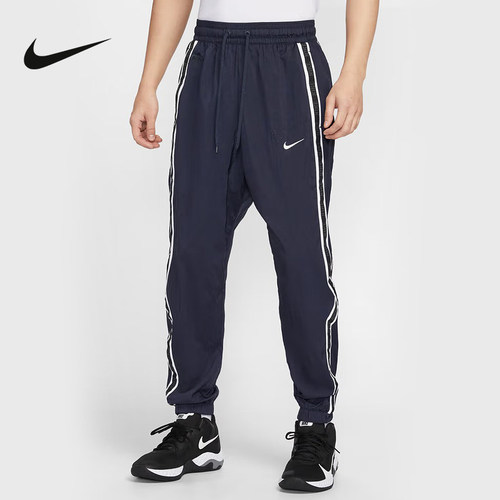 NIKE耐克男裤25夏新款篮球运动裤串标宽松梭织收口长裤IB9969-475