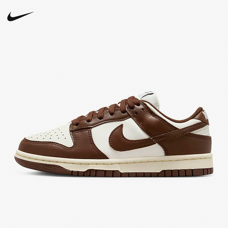 NIKE耐克女鞋DUNK LOW红白 运动鞋百搭低帮复古滑板鞋DD1503-124