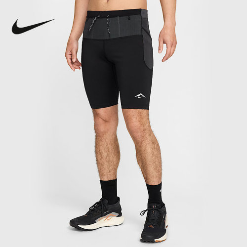 耐克山系机能五分裤男DRI-FIT ADV速干越野跑紧身短裤HJ4171-010