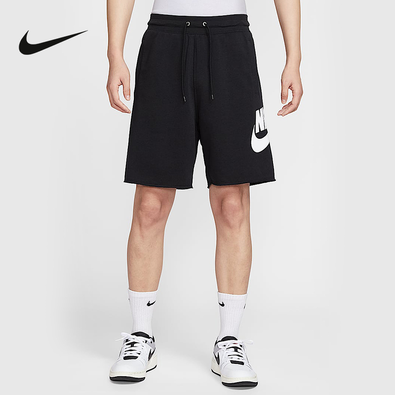 nike耐克短裤男2025夏季宽松运动裤休闲训练针织五分裤FQ4951-010