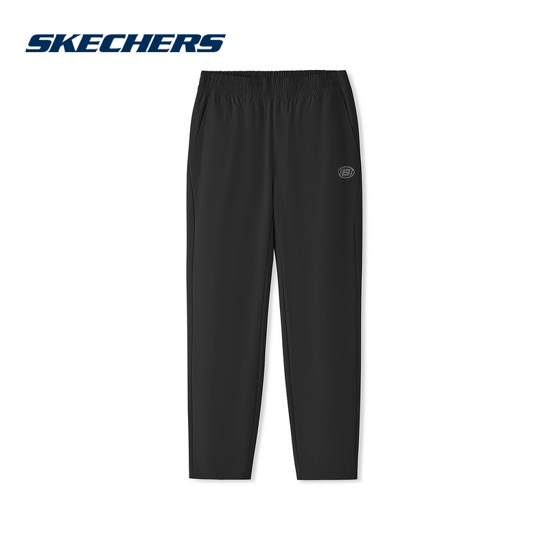 Skechers斯凯奇男25夏季舒适透气梭织休闲运动长裤 L225M129/0018