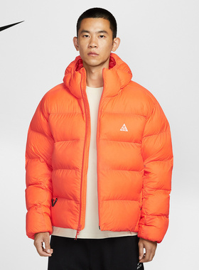 Nike耐克ACG男子冬季新款P棉户外保暖运动夹克橙色棉服FV8911-819