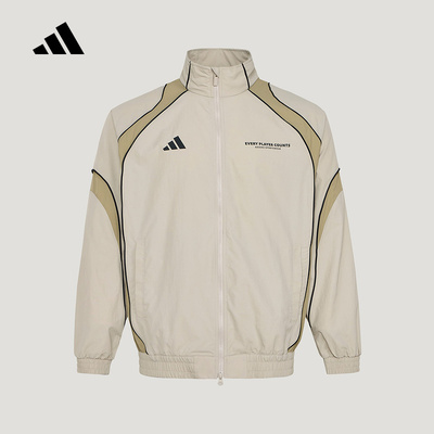 adidas阿迪达斯Brand Love宽松外套2026春男休闲梭织夹克  IB6982