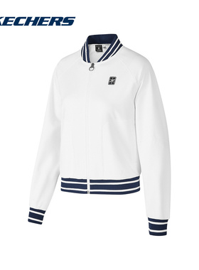 SKECHERS斯凯奇2024秋季女款针织外套户外休闲舒适 P324W021-0019