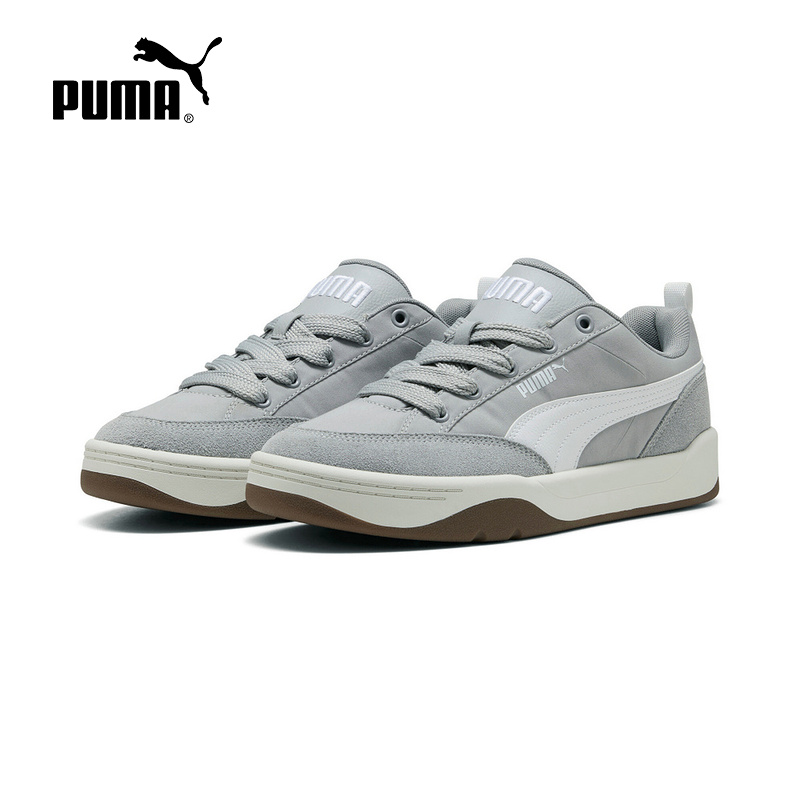 PUMA彪马拼色板鞋2025秋PARK LIFESTYLE男女灰色低帮鞋 397495-09