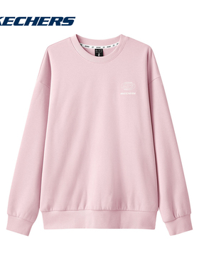 Skechers斯凯奇女子针织套头卫衣简约时尚长袖打底衫 L324U189