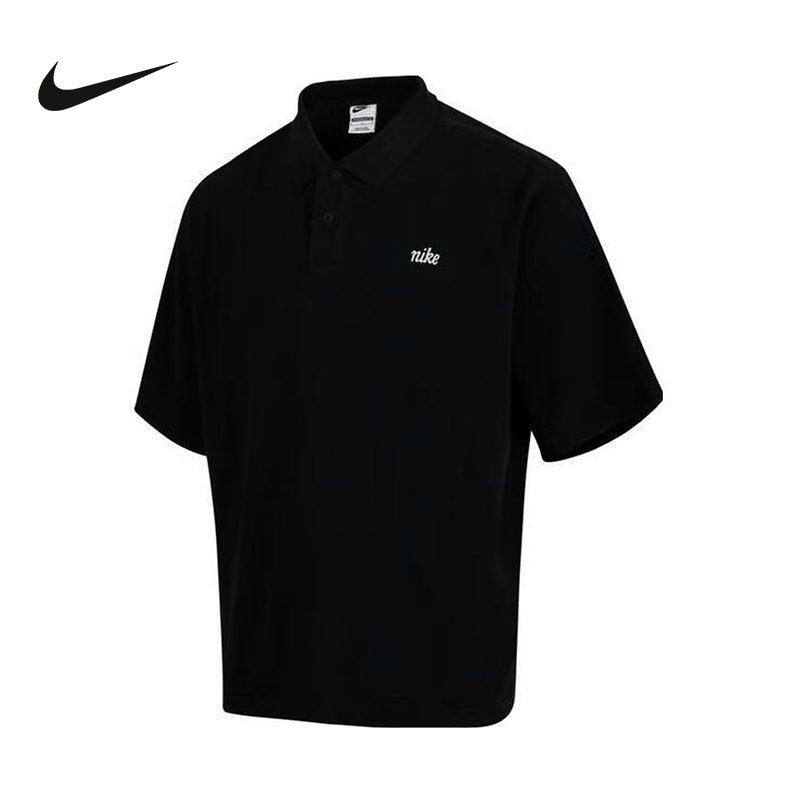 Nike耐克男子短袖翻领POLO衫夏季宽松简约刺绣运动T恤HV0825-010
