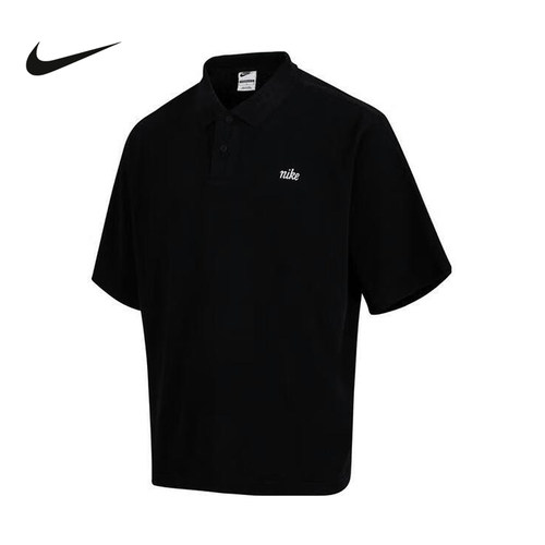 Nike耐克男子短袖翻领POLO衫夏季宽松简约刺绣运动T恤HV0825-010