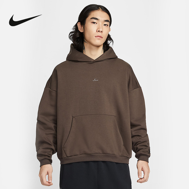 Nike耐克男子加绒卫衣篮球运动冬季保暖连帽宽松套头衫IM5919-237