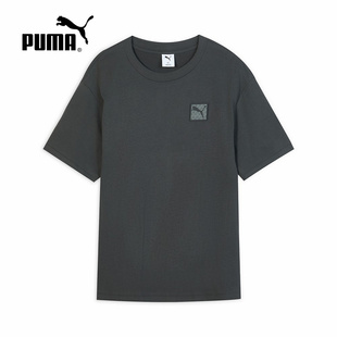634868 PUMA彪马纯色小方标LOGO半截袖 T恤 短袖 2025秋男基础款