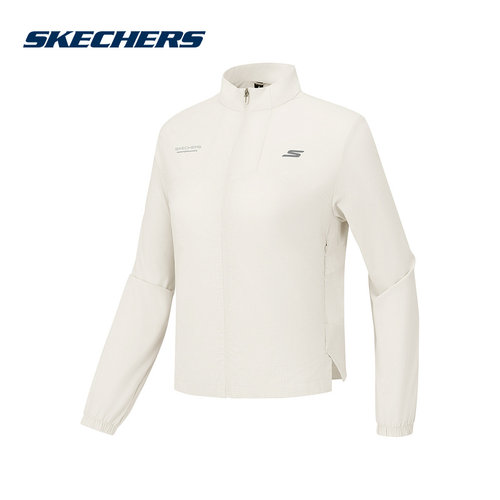 Skechers斯凯奇2025秋女子运动服舒适休闲梭织外套 P325W024/01B4