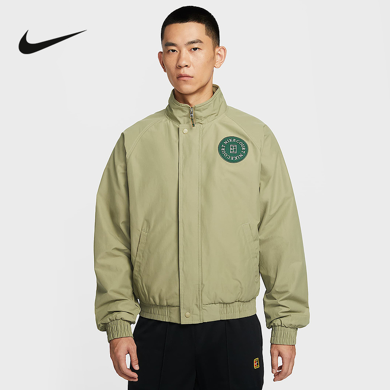 Nike耐克外套男冬季新款休闲百搭立领宽松梭织加绒夹克HQ1745-276