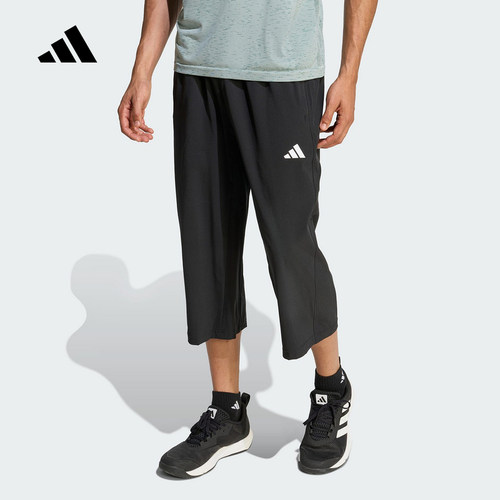 adidas阿迪达斯climacool七分裤2026夏男跑步运动梭织中裤 KA5535