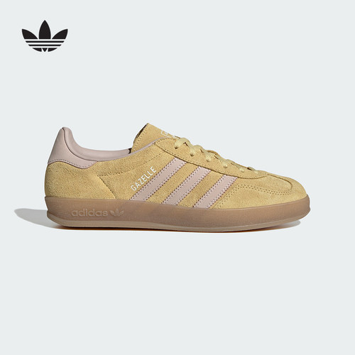 adidas阿迪达斯三叶草春季女鞋GAZELLE INDOOR薄底鞋休闲鞋IH9220