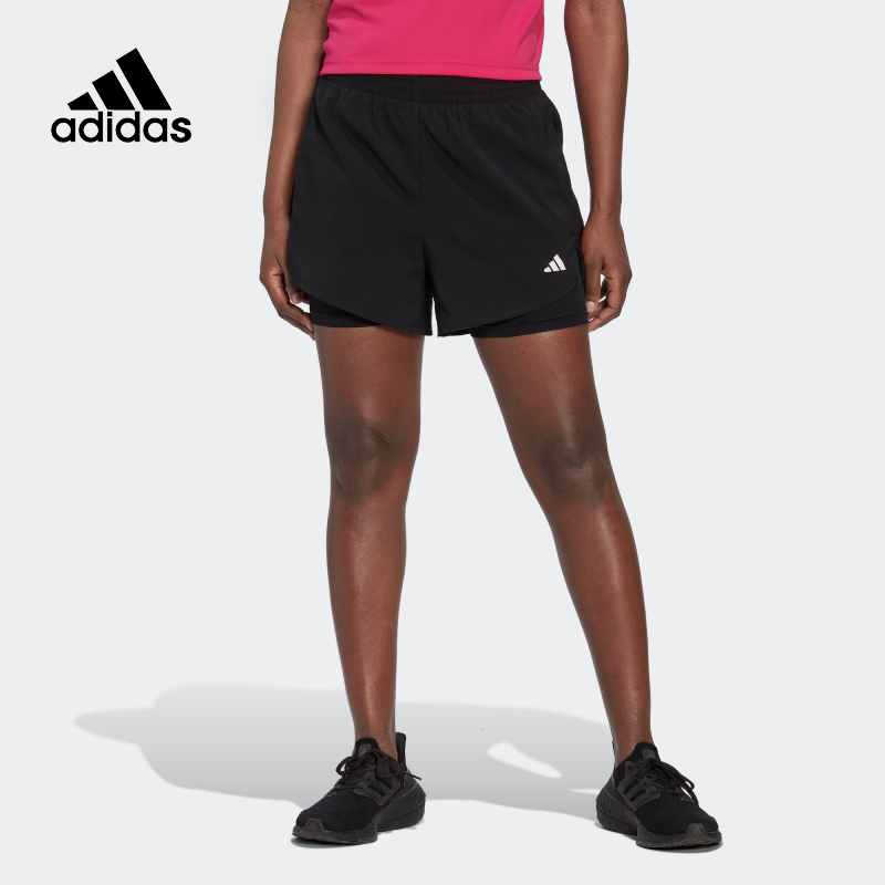 阿迪达斯短裤Adidas简约百搭跑步
